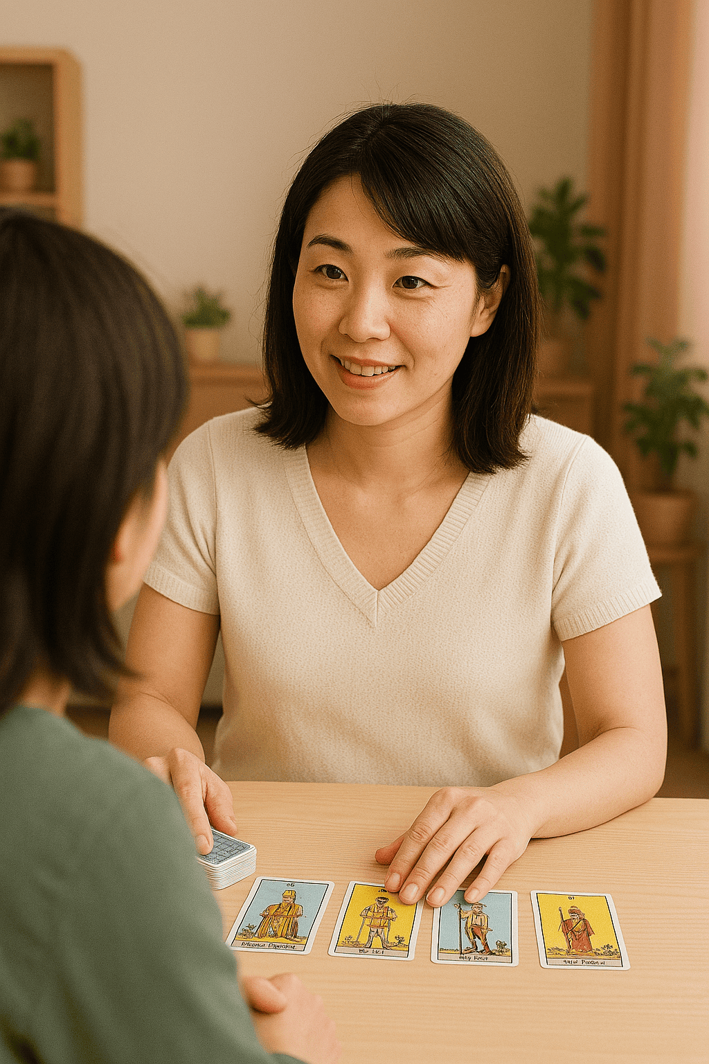 タロットリーディングの様子 [600x400]